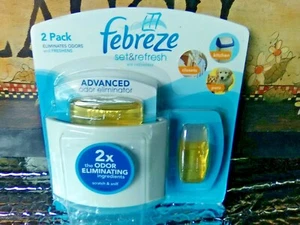 Febreze Set & Refresh ADVANCED ODOR ELIMMINATOR 2 refills fits Small Spaces - Picture 1 of 5