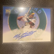 2002 Topps Autograph Auto TA3 Miguel Tejada Mint Oakland A”s Sharp Card