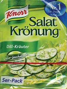 From Germany Knorr Salat Kronung Dill-Krauter Salad Herbs and Dill 5 Pack - Picture 1 of 12