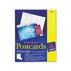 Avery Postcards Color Laser Printing 4 x 6 Uncoated White 2 Cards/Sheet 80/Box