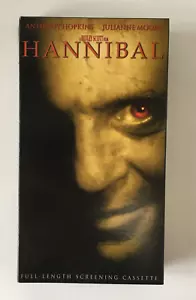 HANNIBAL VHS Video Tape Julianne Moore Anthony Hopkins Thriller Horror Screener - Imagen 1 de 11