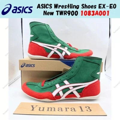 Zapatos de lucha libre ASICS EX-EO nuevos TWR900 1083A001 verde rojo blanco p... - Imagen 1 de 4