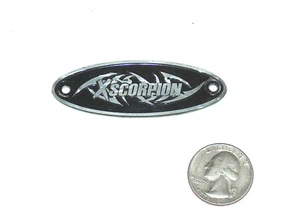 Xscorpion 2,5" Metall Logo Tag Schraub Emblem JL Auto Audio Subwoofer Holz Box GD - Bild 1 von 2