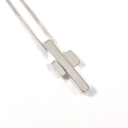 GUCCI Collana Croce Argento925 Unisex Accessorio Gioielli