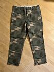 Madewell Rivington Camo Pants Cropped Trousers Camouflage 26