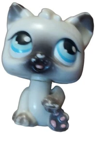 LPS Gatto Prima Generazione Raro Autentico 2005 Bianco e Nero Occhi Blu A277 - Foto 1 di 3