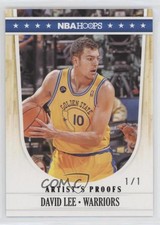 2011-12 NBA Hoops Artist's Proof Black 1/1 David Lee #66 5i3