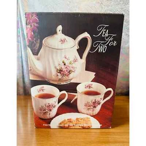 Vintage Tee für zwei Set aus zwei Tassen und einer Teekanne von Salem China Co - Bild 1 von 10