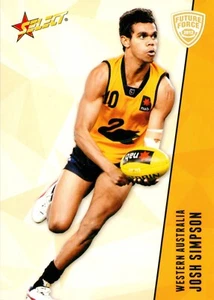 2012 FREMANTLE DOCKERS AFL Card JOSH SIMPSON Future Force - Picture 1 of 3