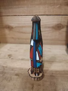 Native American Long Hair Kachina Doll 6 " Tall Signed JT - Picture 1 of 8