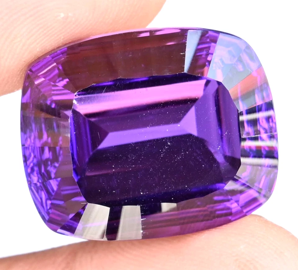 Stunning 45.50 Ct Natural Purple African Amethyst Untreated Certified Gemstone - Image 1 of 4