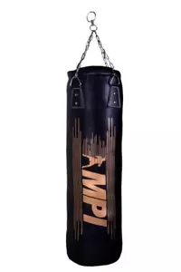 Heavy Kick Boxing Unfilled Leather Punching Bag with Chain and Hooks, 120/35cm - Picture 1 of 1