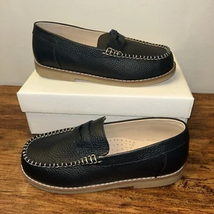 Elephantito Boy's Penny Loafer, Size 2, Navy Blue, Store Model - Picture 1 of 24