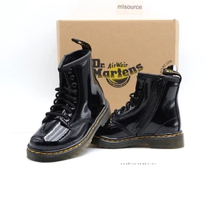 Dr. Martens 1460 Side Zip Combat Boots 15373003 Black Size 8 Toddler Kid's - Picture 1 of 8