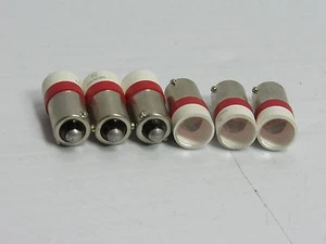NEW LOT OF 6 SIGNAL CONSTRUCT RED LED SPOT LIGHT ROT MELB2204 150539 24V/DC - Picture 1 of 3