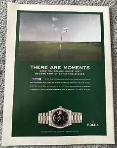 2003 ROLEX WATCH Magazine Print Ad British Open OYSTER PERPETUAL DAY DATE Golf - Picture 1 of 2