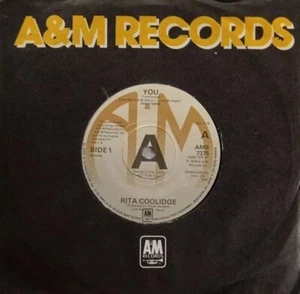 Rita Coolidge-You/Only You Know Vinyl Promo 7" Single.1978 A&M AMS 7375. - Picture 1 of 4