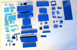 Lego Teile Paket - verschiedene blaue Steine, Zubehör und Teile - Bild 1 von 4