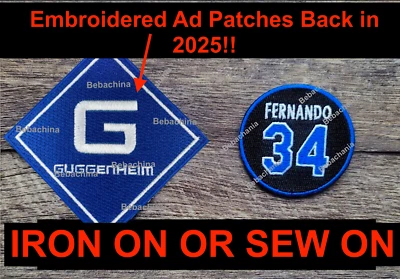 Fernando Valenzuela Patch #34 Plus 2025 Ad Guggenheim Jersey Patch LA Dodgers G - Image 1 of 4