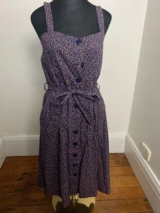 Princess Highway Floral Belted dress Button Feature Size 10 Multicoloured - Bild 1 von 6
