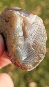 Beautiful 1.6 oz Lake Superior Agate LSA - Unique Grey & White Limonite Jelly - Picture 1 of 23