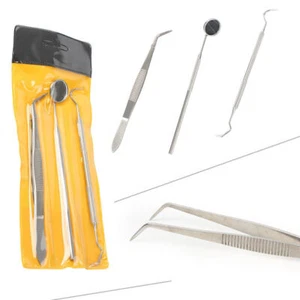 Set 10 Strumenti Set Base Dentale Specchio Explorer College Pinze ys po - Foto 1 di 9