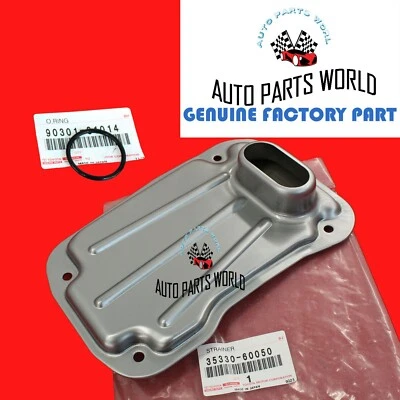 GENUINE TOYOTA FJ TACOMA TUNDRA GX470 LX470 TRANSMISSION OIL STRAINER W/ORING - Image 1 of 2