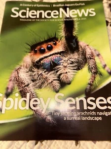Science News Magazine Nov 6 2021 SPIDEY SENSES & EPIDEMICS OF THE PAST 100 YEARS - Picture 1 of 4