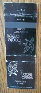 GOLF: EAGLE CREEK COUNTRY CLUB (DRY RIDGE, KENTUCKY) (MATCHBOOK MATCHCOVER) -F11 - Picture 1 of 1