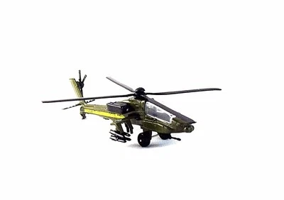 APACHE AH 64A MILITARY, MOTORMAX DIECAST HELICOPTER MODEL, 4.5 INCH - Image 1 of 4
