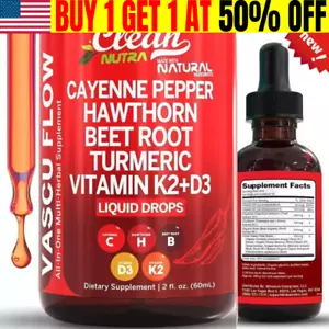 CLEAN-NUTRA Beetroot Drops-Chilli Liquid Hawthorn Beetroot Drops 60ml US - Picture 1 of 11