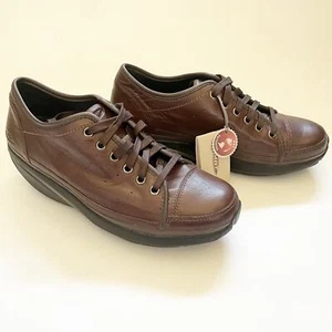 MBT Women's Nafasi (3) Lace-Up Casual Dress Walker, Soft Leather Brown Sz 8-8.5 - Picture 1 of 5