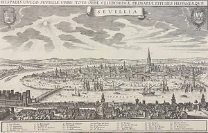 Spanien Sevilla 1638 Matthaeus Merian (1593-1650) Tiefdruck C 1960 - Bild 1 von 3