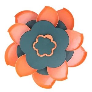 Snack Serving Tray Multifunction Large Capacity Flower Shape Nut Candy Serving - Picture 1 of 12