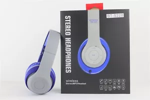 Over-the-Head Cuffie Bluetooth Stereo per iPhone, Tutti gli Smartphone, Blu - Foto 1 di 2