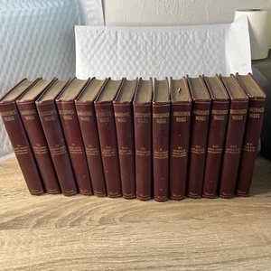 SHAKESPEARE'S WORKS edited by Valpy, 14 Volume Set, circa 1900, F.M. Lupton Q3 - Picture 1 of 2