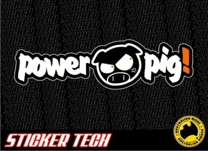 JDM POWER PIG RACING STICKER DECAL MADE TO SUIT VTEC STI WRX RX7 S13 S15 R32 R33 - Picture 1 of 1