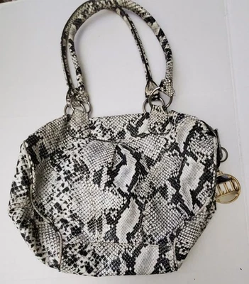 Elle Designer Purse**Faux Reptile Snake Skin**Double Handles - Image 1 of 4