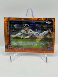2025 Topps Chrome Sapphire Orange Image Variation SP Jarren Duran #07/25 - Bild 1 von 2