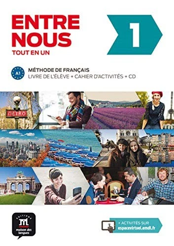 ENTRE NOUS 1 LIVRE DE L'ELEVE + CAHIER D'EXERCISES + : By Neige Pruvost VG - Image 1 of 1