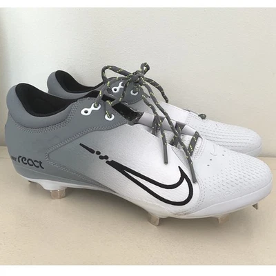 Botines de metal de softbol Nike Hyperdiamond 4 Elite para mujer talla 11 gris blanco NUEVO Foto 1 de 4