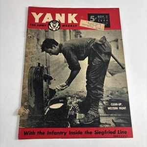 Noviembre 1944 Revista Yank Segunda Guerra Mundial Dentro de la Línea Siegfried Fotos Segunda Guerra Historia - Imagen 1 de 19
