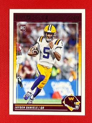 2024 Score Rookies Jayden Daniels #302 (RC) - Image 1 of 2