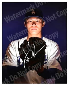 Yoshinobu Yamamoto Dodgers 8x10 Autographed Reprint MLB World Series Champions - Picture 1 of 6
