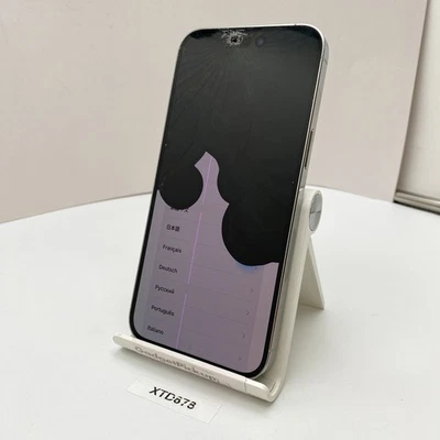 Apple iPhone 14 Pro Max - 256GB - Silver (Unlocked) - CRACKED, DEFECTIVE - Image 1 of 4