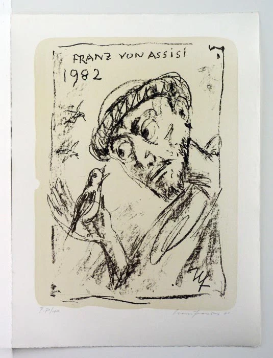 FRONIUS, Franz von Assisi - Lithographie aus 1981 - Bild 1 von 1