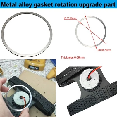 Gasket Rotation Virtual Upgrade Part for HUINA 580 1580 1/14 RC Excavator DS - Image 1 of 4