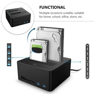 1 Set Card-Reader CF / / / -Festplattenbasis USB - Afbeelding 1 van 12