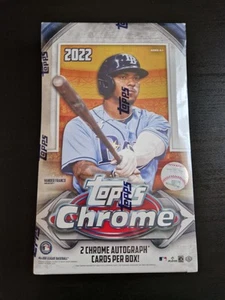 2022 Topps Chrome Baseball Hobby Box SEALED MLB - Brand New - Picture 1 of 2