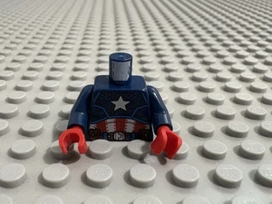Lego Captain America Torso With White Star 973pb4178c01 - Picture 1 of 4